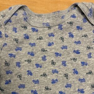 $1 Trucks and Dozers Baby Boy Onesie